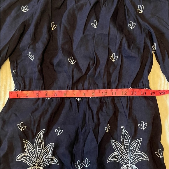 Farm Rio Jackie Embroidered Shorts Romper Size Small - Picture 8 of 14